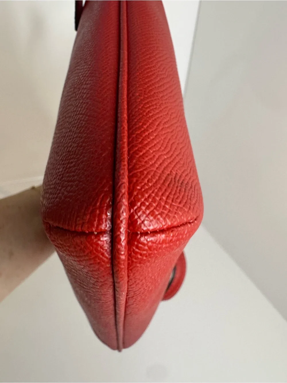 #403 Coach NWT Crossgrain Mini Rowan File Red Crossbody Bag